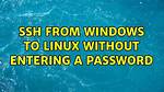 Ssh from Windows to Linux Without Entering a Password