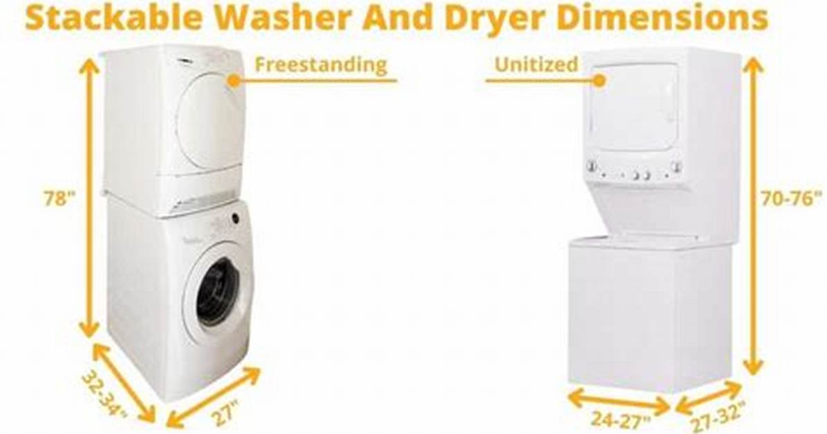 Stackable Washer Dryer Dimensions
