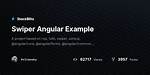 Stackblitz Problem Referencing Swiper Module in an Angular 15 Project