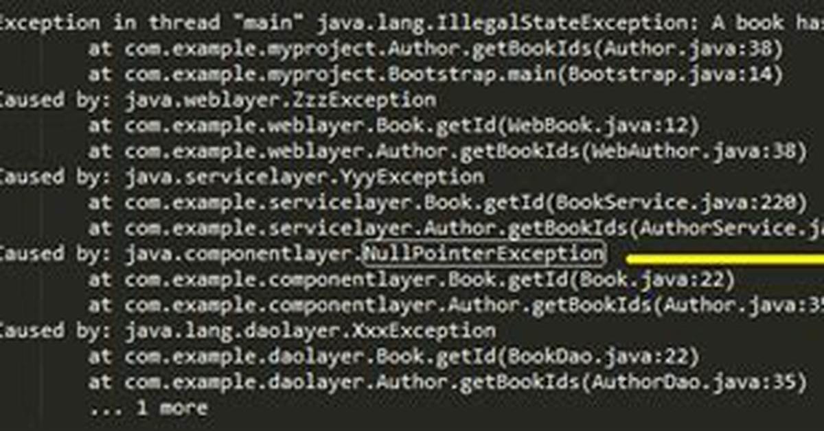 Stacktrace:] with Root Cause Java. Lang. Nullpointerexception