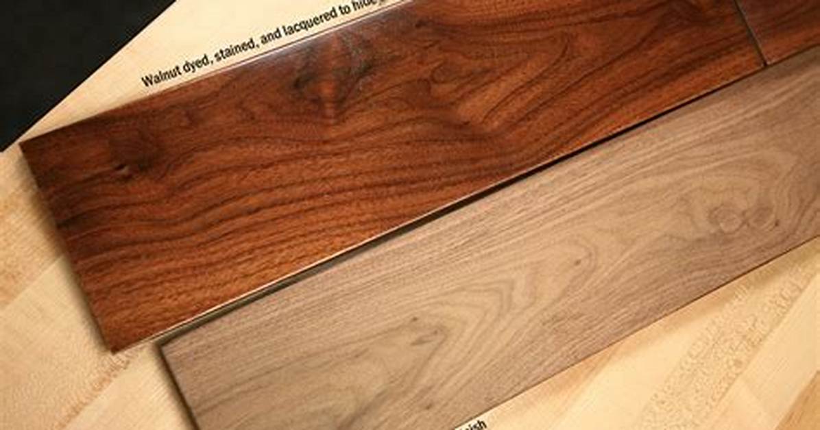 Staining Black Walnut