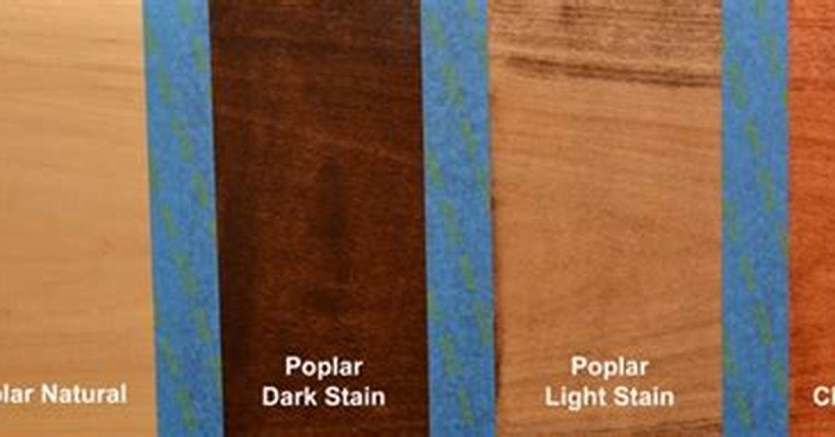 Staining Poplar