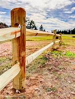 Staining Split Rail Fence