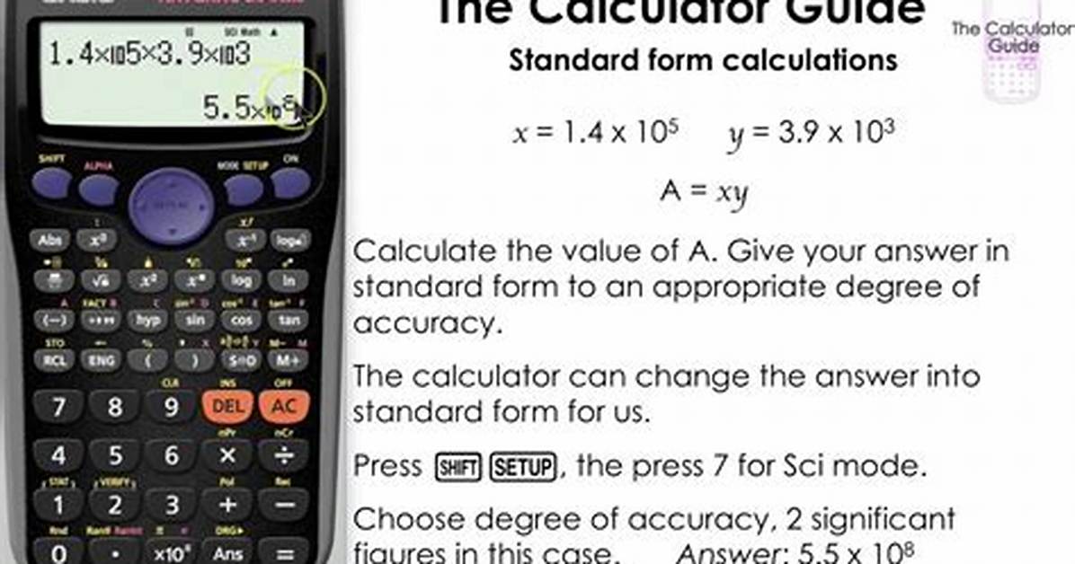 Standard Notation Calculator