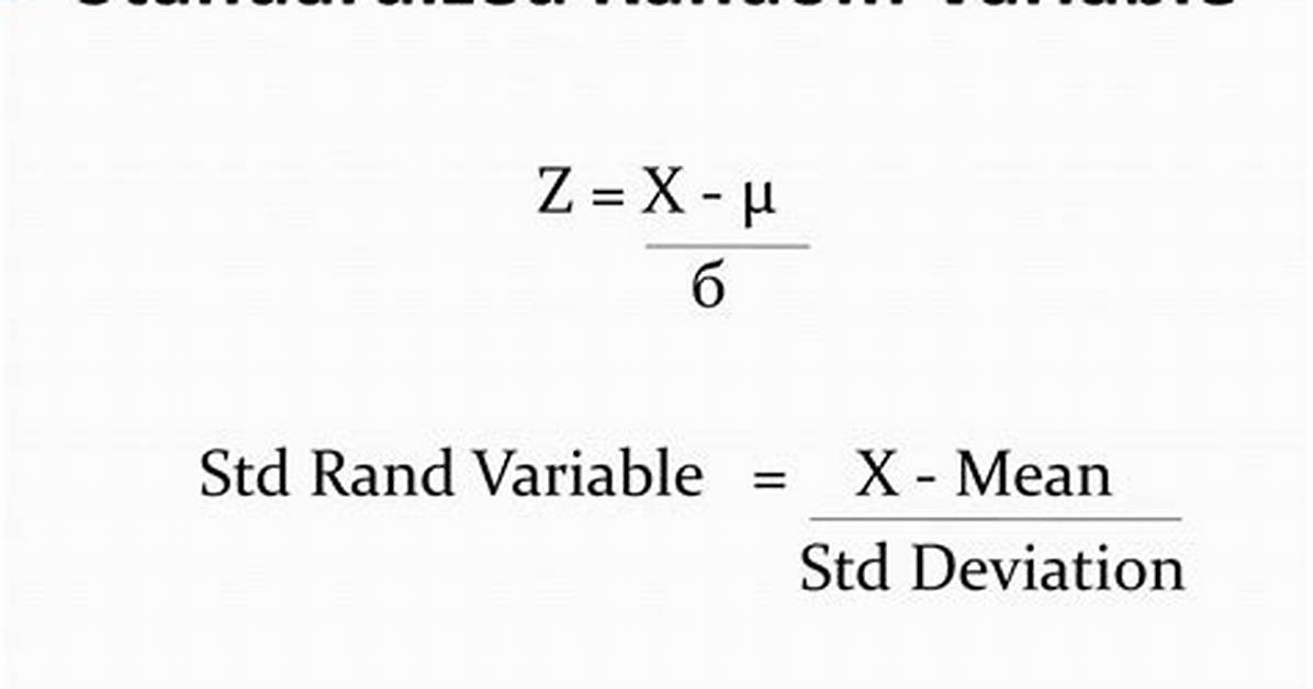 Standardized Variable