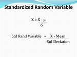 Standardized Variable