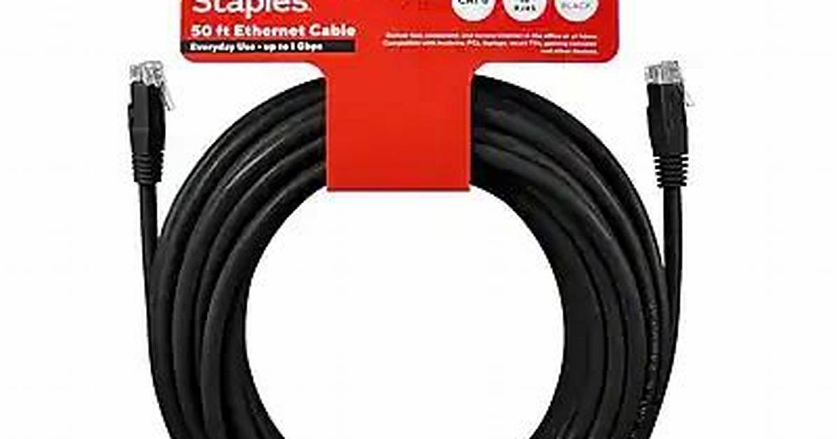 Staples Ethernet Cable