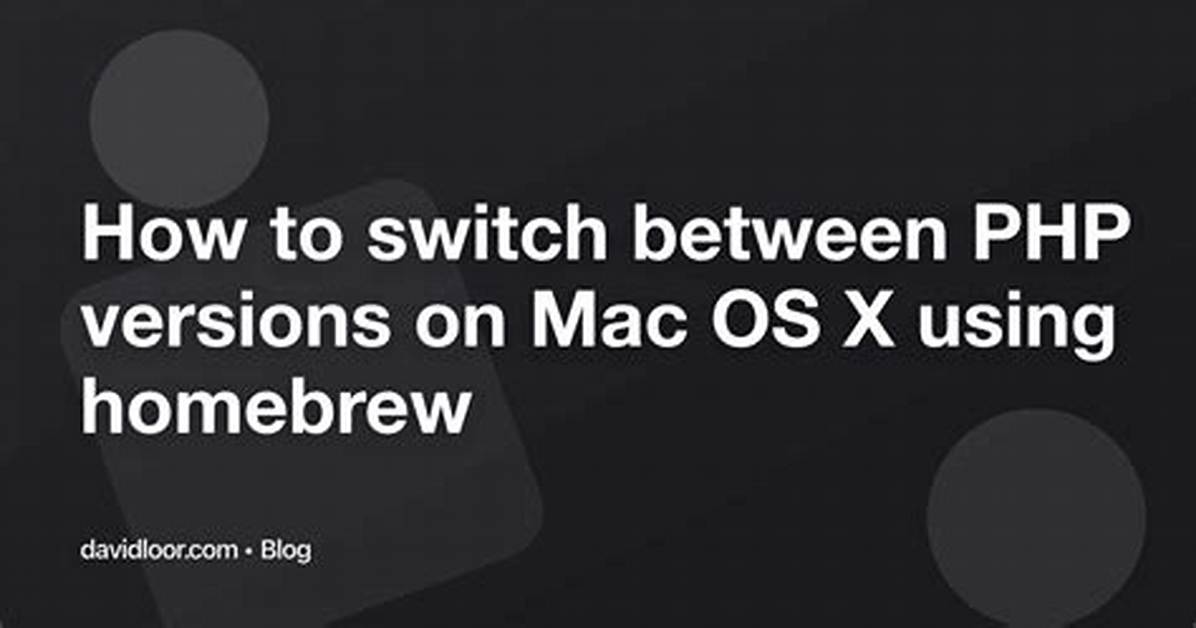 Start a Php Server on Mac Os X