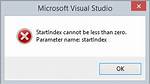 Startindex Cannot Be Less Than Zero. - Error When Trying to Change a String