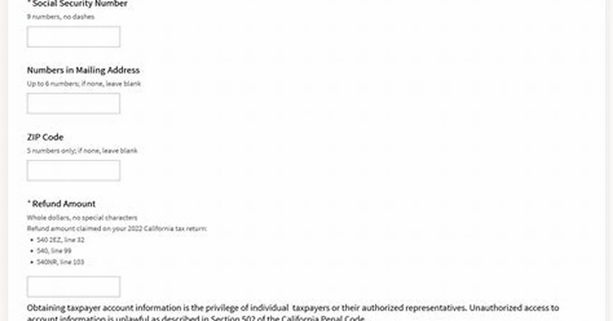 State Refund Ca