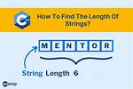 Std: :String Length() and Size() Member Functions