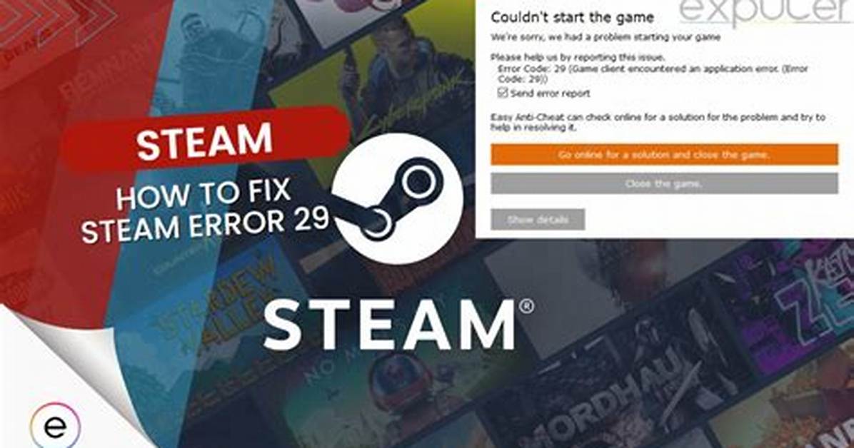 Steam Error 29 Fix