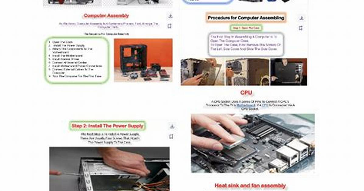 Steps in Computer Assembly