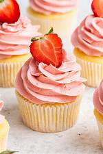 Strawberry Cupcakes with Strawberry Frosting