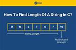 String Find in C