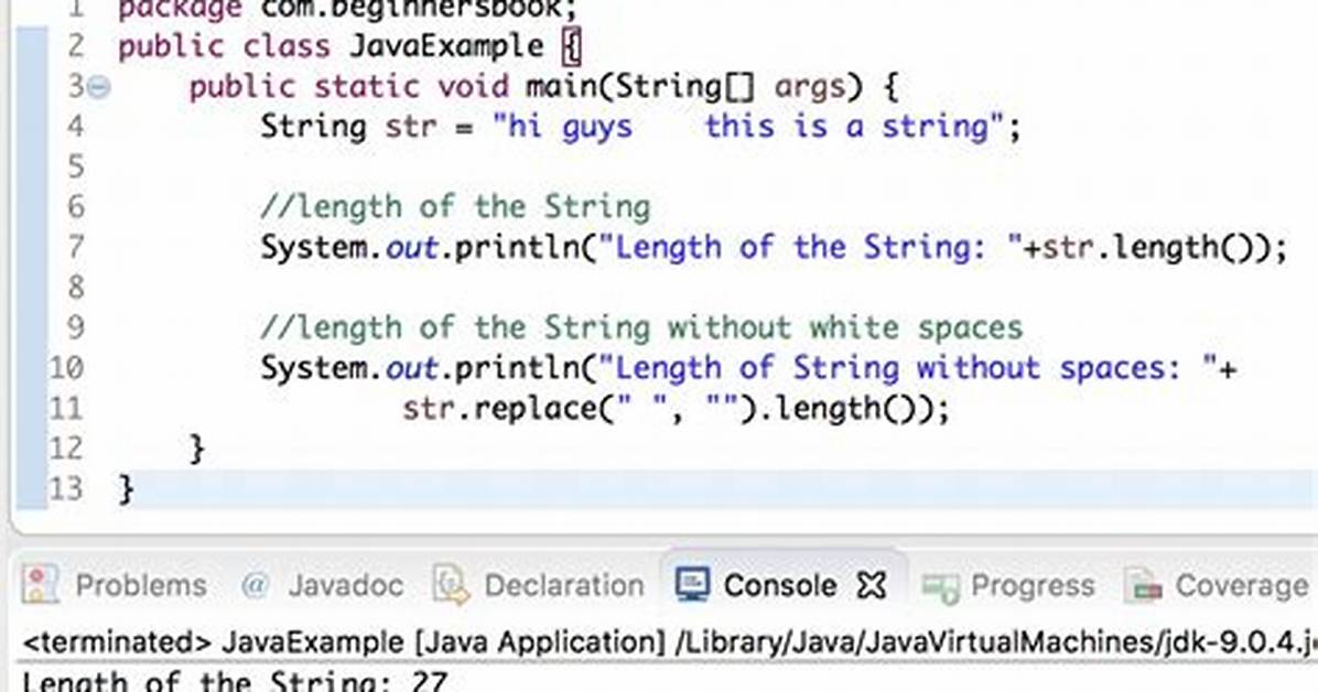 String's Maximum Length in Java - Calling Length() Method