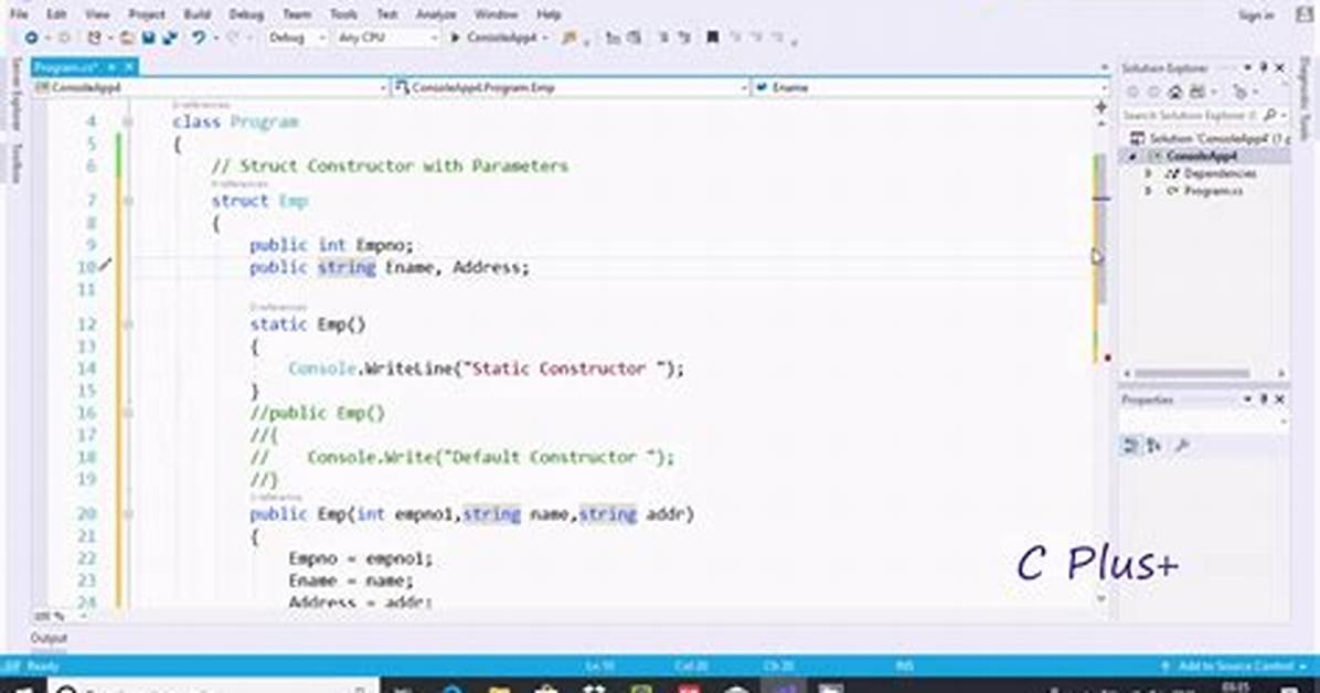 Struct Constructor in C++?