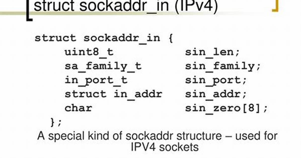 Struct Sockaddr