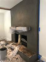 Stucco Fireplace