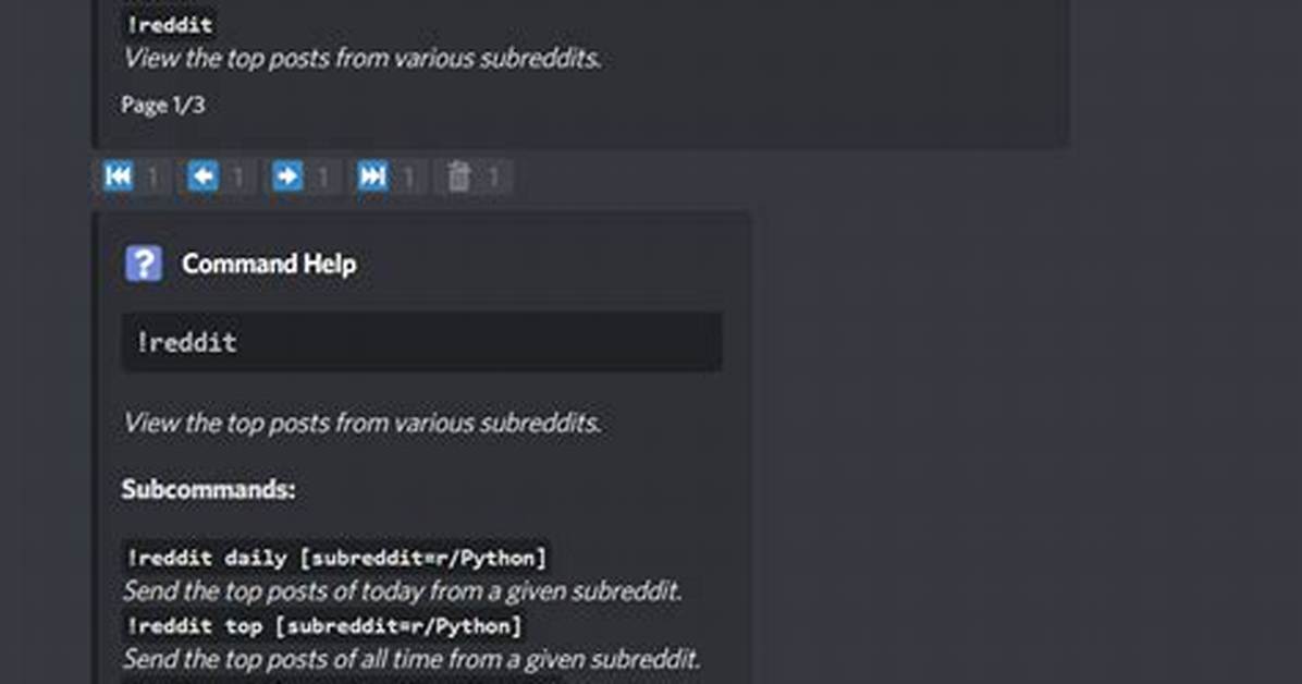 Subcommands in Python Bot