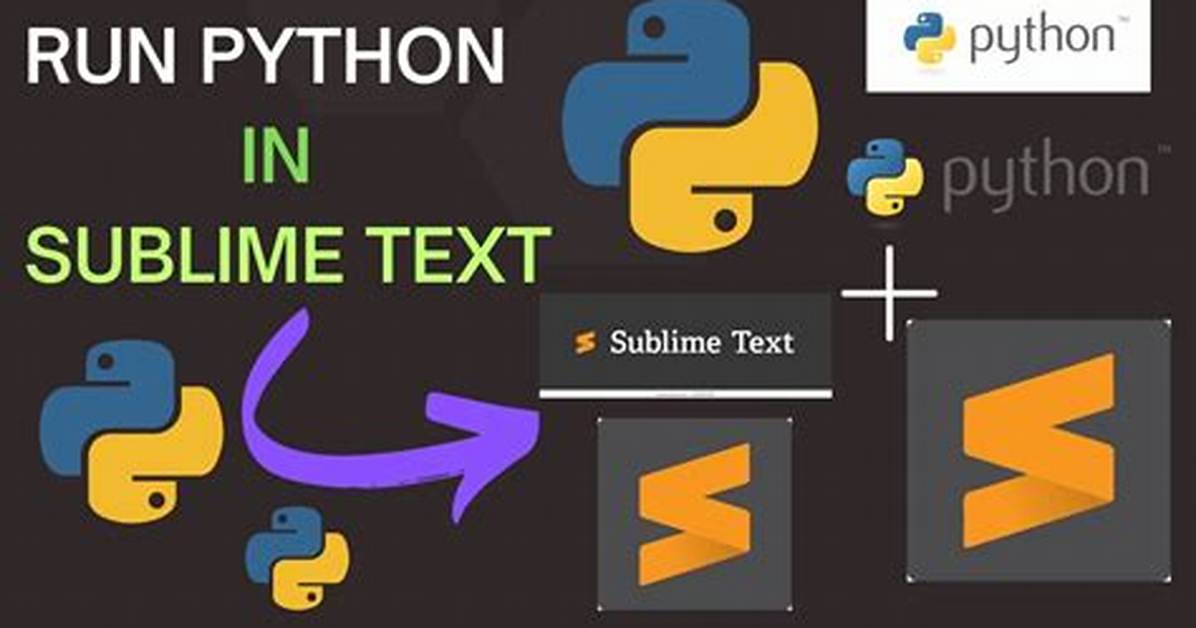 Sublime Text 4 Does Not Run Python