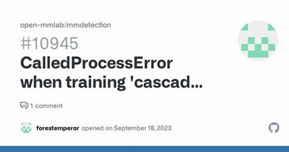 Subprocess. Calledprocesserror: What *Is* the Error?