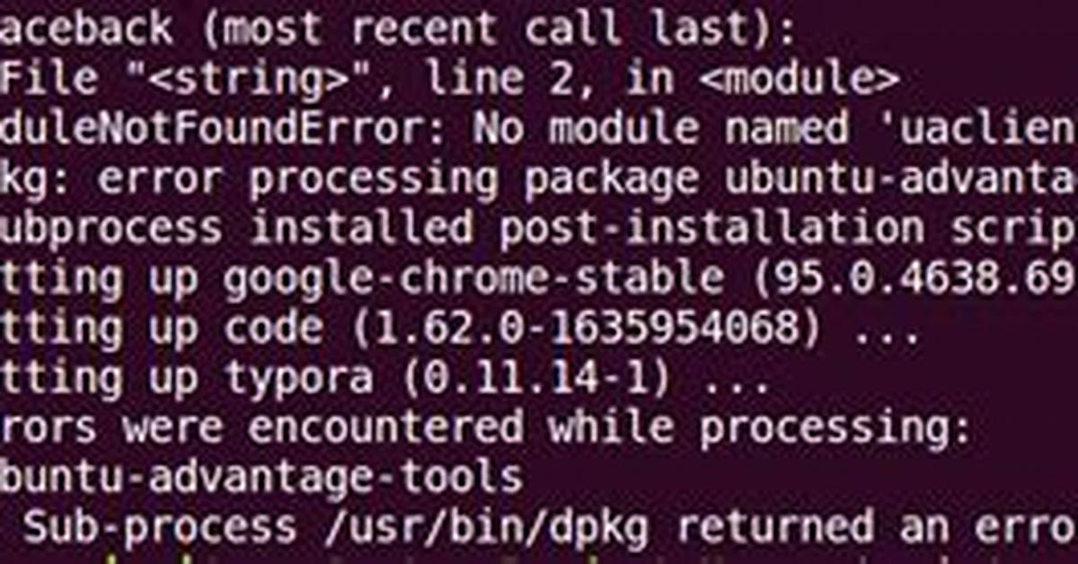 Subprocess Installed Post-Installation Script Returned Error Exit Status 1