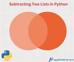 Subtracting Two Lists in Python
