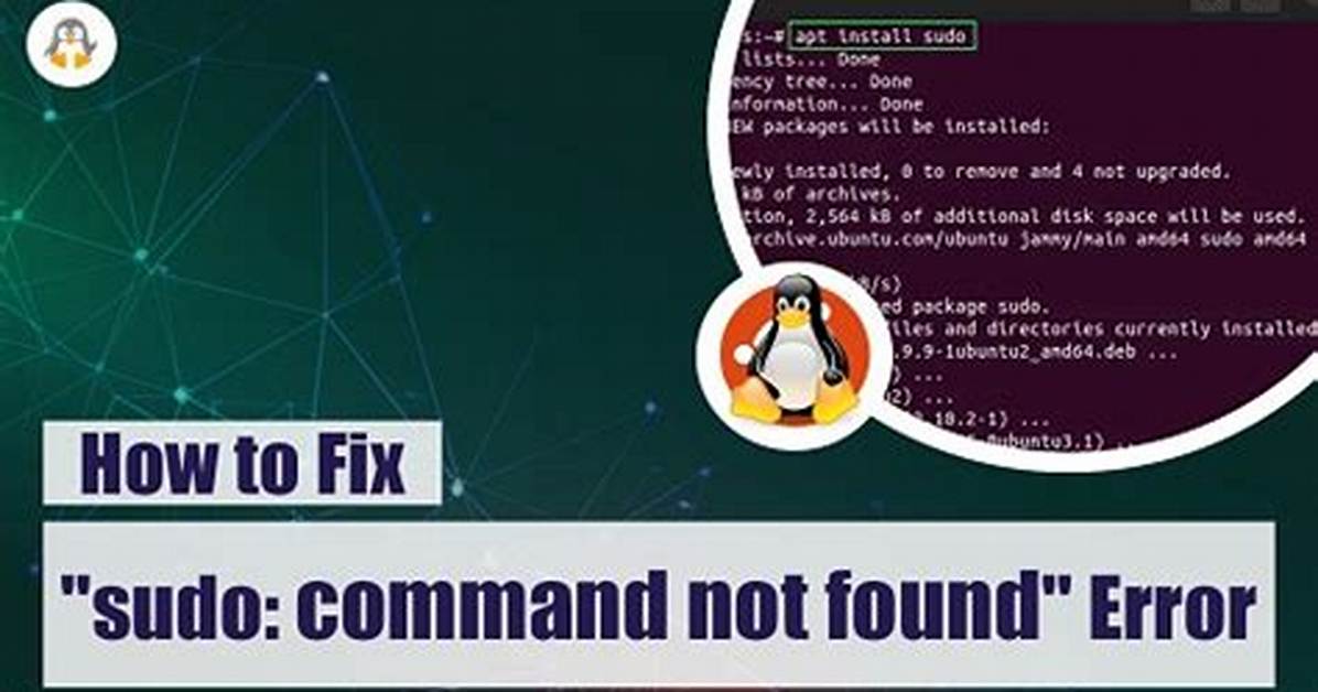 Sudo: Port: Command Not Found