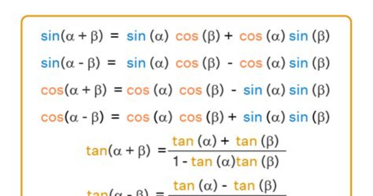 Sum Difference Formula