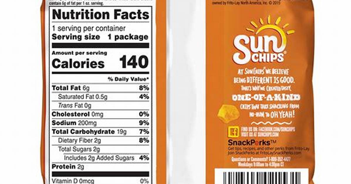 Sun Chips Calories