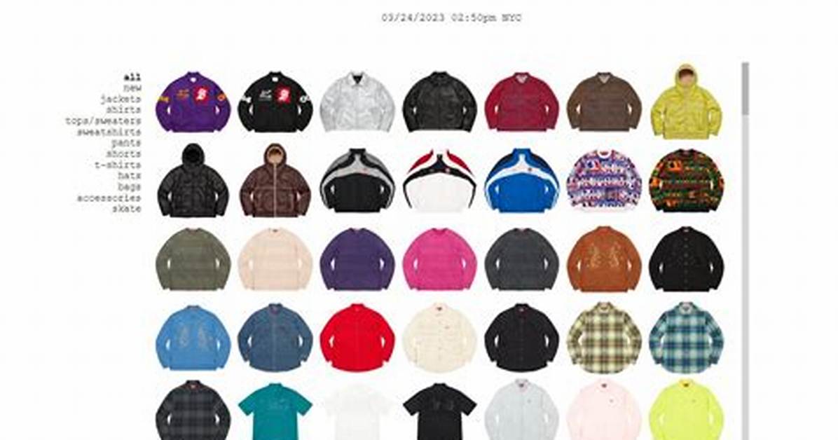 Supreme Drops