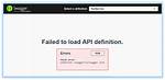 Swagger Not Loading - Failed to Load Api Definition: Fetch Error Undefined