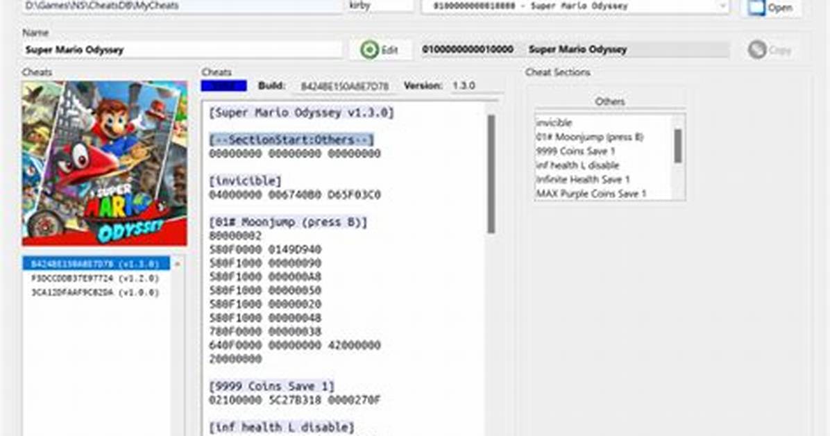 Switch Cheat Code Manager - Gamebrew