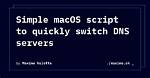 Switch Dns Quickly