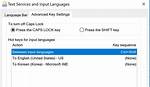 Switching Between Languages on Windows 10 Using Keyboard Shortcut Not as Expected