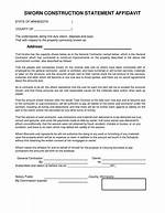 Sworn Statement