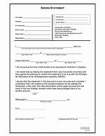 Sworn Statements
