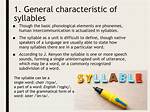 Syllabic