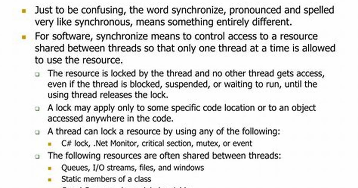 Synchronize Synonym