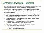 Synchronize Synonym