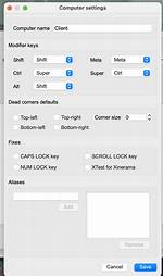 Synergy Key Mapping