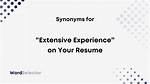 Synonym for Extensive