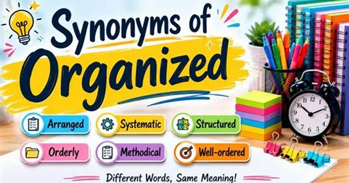 Synonym for Organized