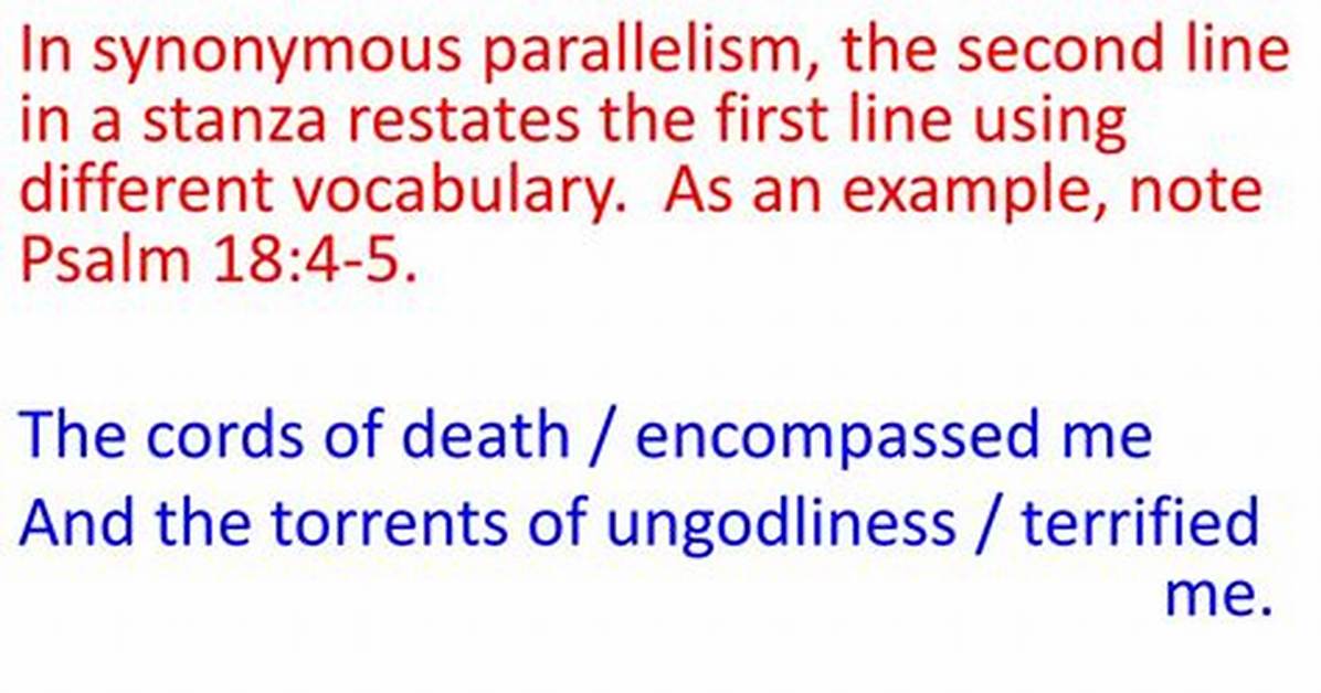 Synonymous Parallelism