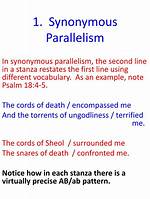 Synonymous Parallelism