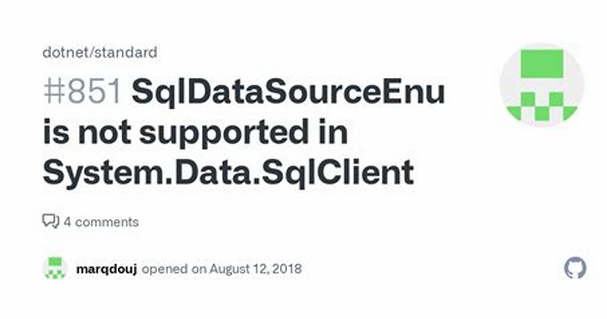 System. Data. Sqlclient Is Not Supported on This Platform