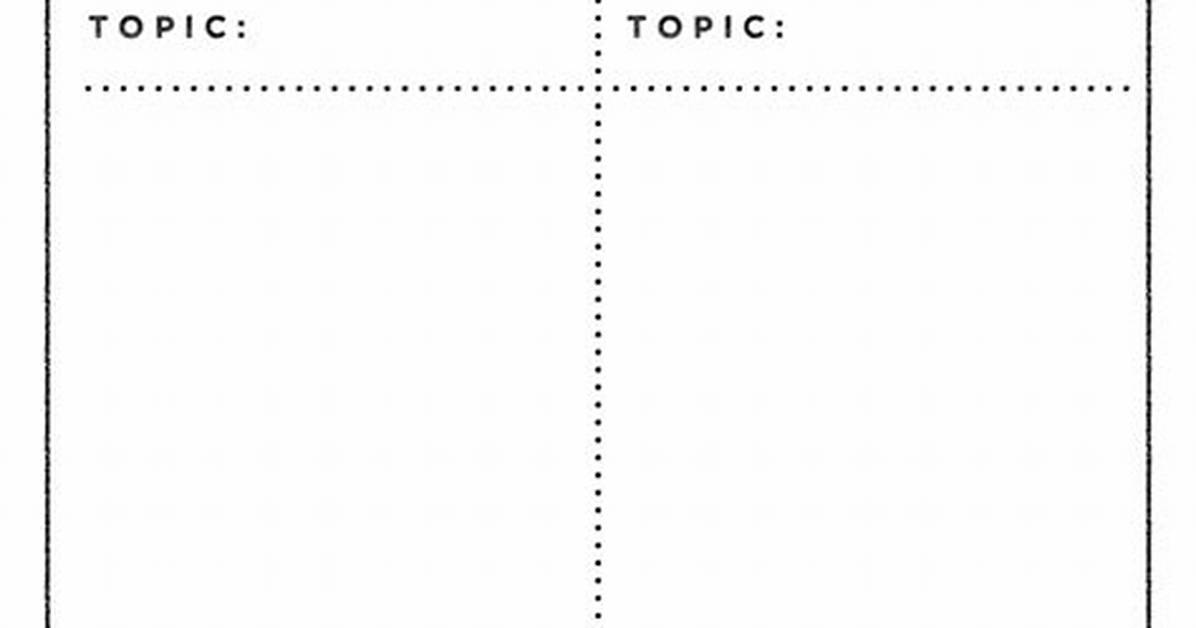 T Chart