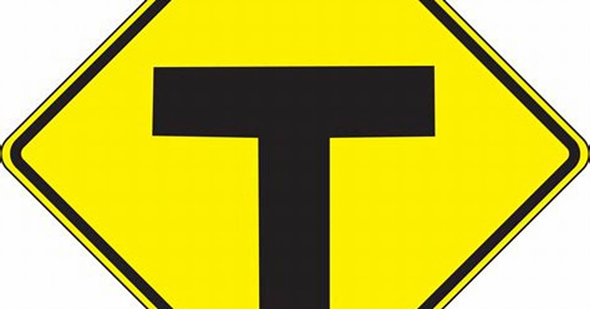 T Intersection Sign