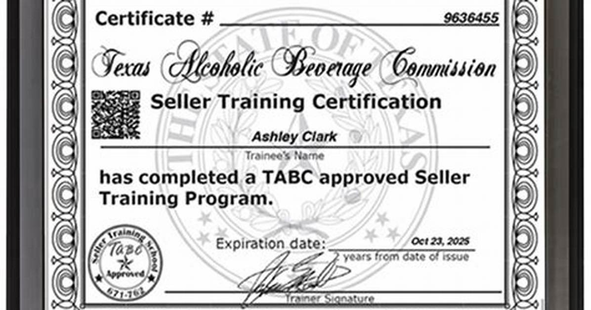 Tabc Certification Online